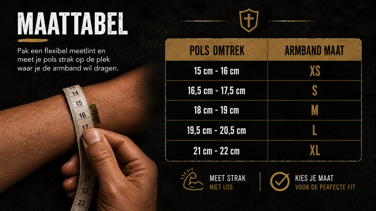 Maattabel Pols Bracelets