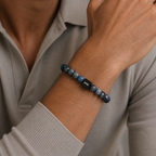 Heren Armband Dumortieriet - 8mm Natuursteen