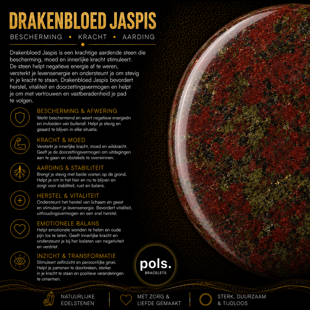Drakenbloed Jaspis 8mm