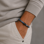 Heren Armband Dumortieriet - 8mm Natuursteen