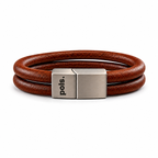 Golden Brown - 12mm Leer | Pols Bracelets