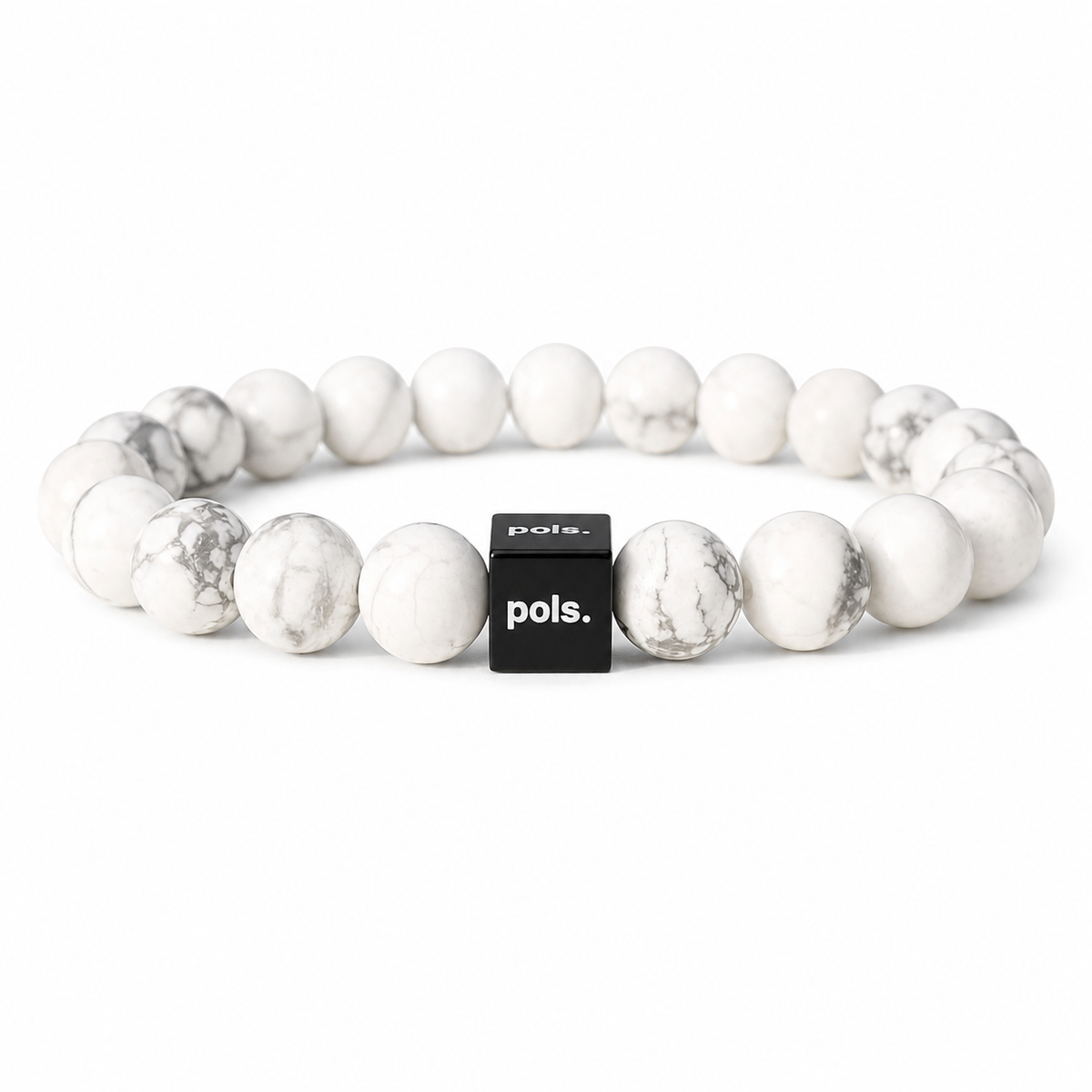 Handgemaakte Howliet natuursteen armband