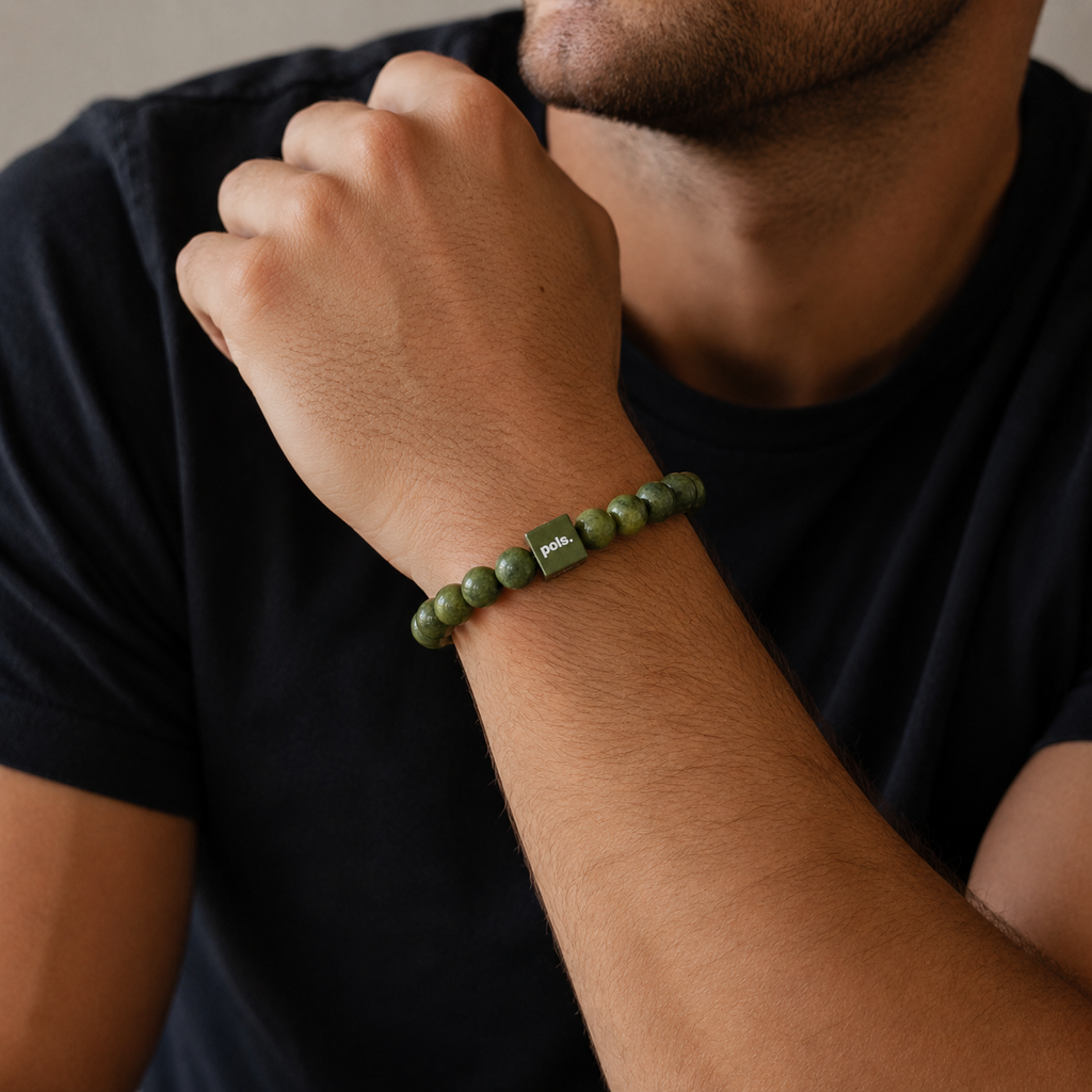 Heren Armband Jade - 8mm Natuursteen