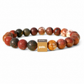 Handgemaakte Polychroom Jaspis armband