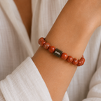 Dames Armband Rode Jaspis - 8mm Edelsteen