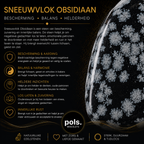 Sneeuwvlok Obsidiaan 8mm